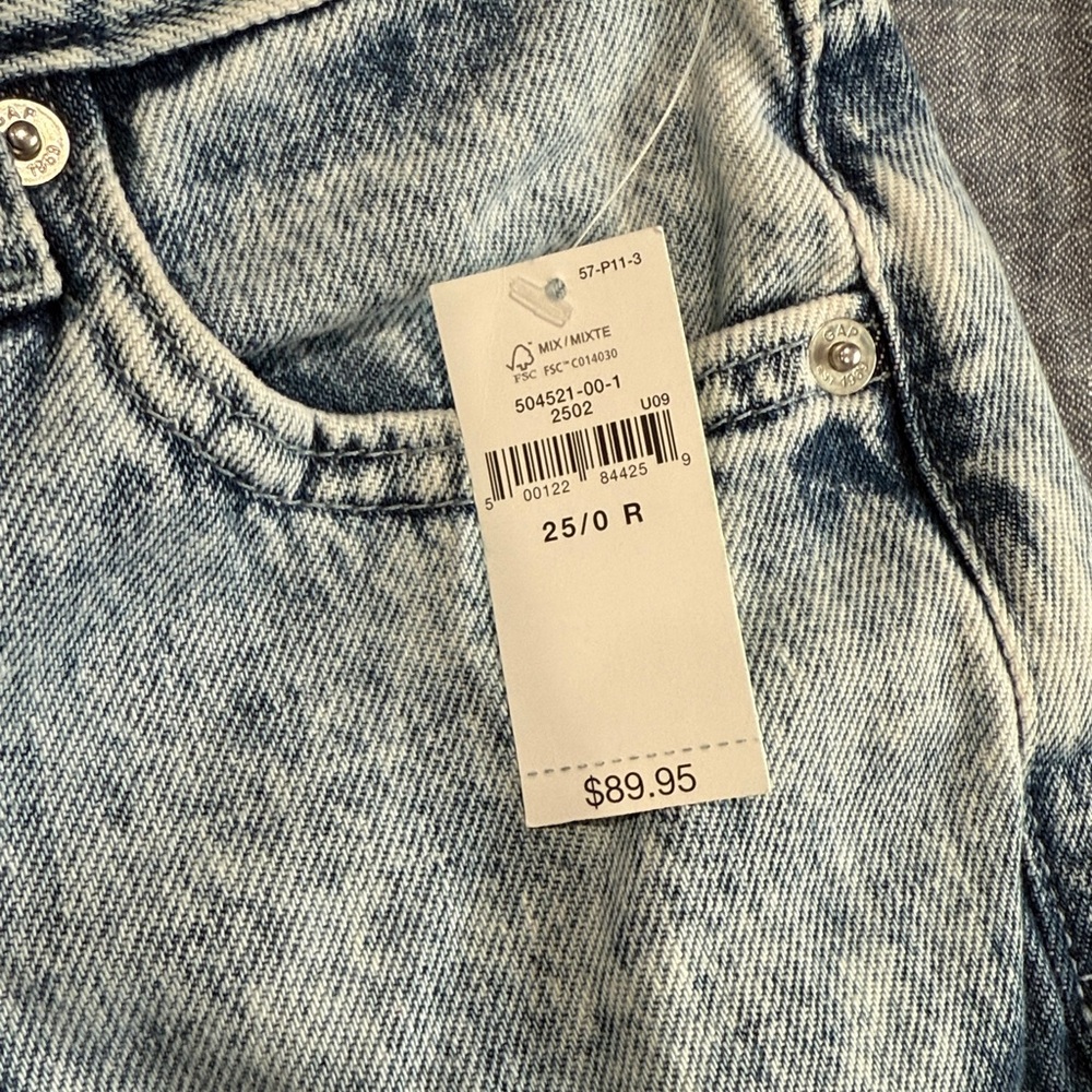 GAP NWT Y2K multi pocket wide leg blue jeans with zippers - Picture 10 of 10